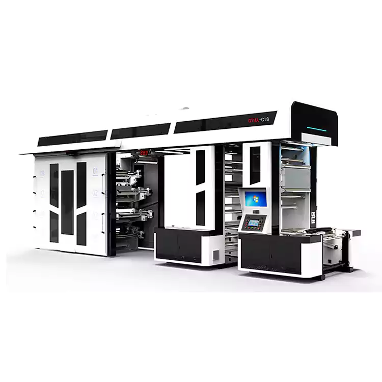 8 رنگوں کا فلیکسوگرافک پرنٹنگ پریس شاپنگ بیگ پرنٹنگ کے لیے اپنی مرضی کے مطابق