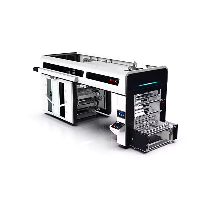 سنٹرل ڈرم فلیکسوگرافک 6 رنگین پلاسٹک فلیکسو پرنٹنگ مشینری